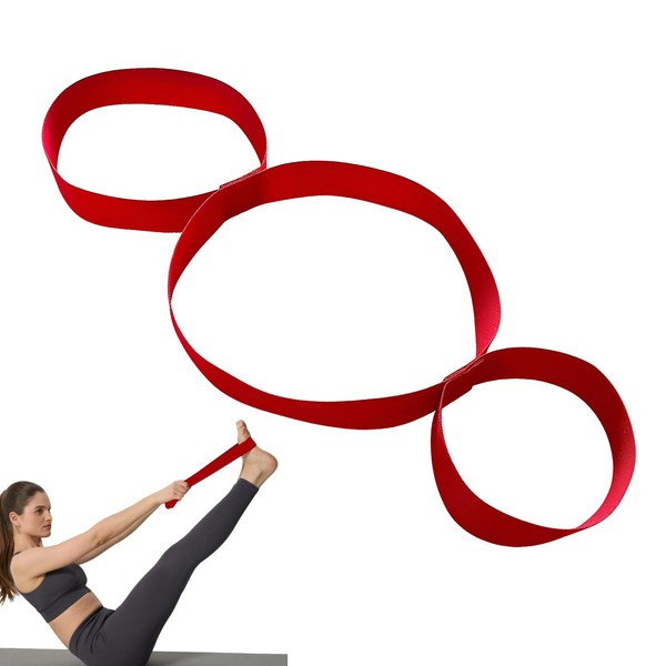 Yoga Band with 3 Loops - Stretching Band for Stretching
