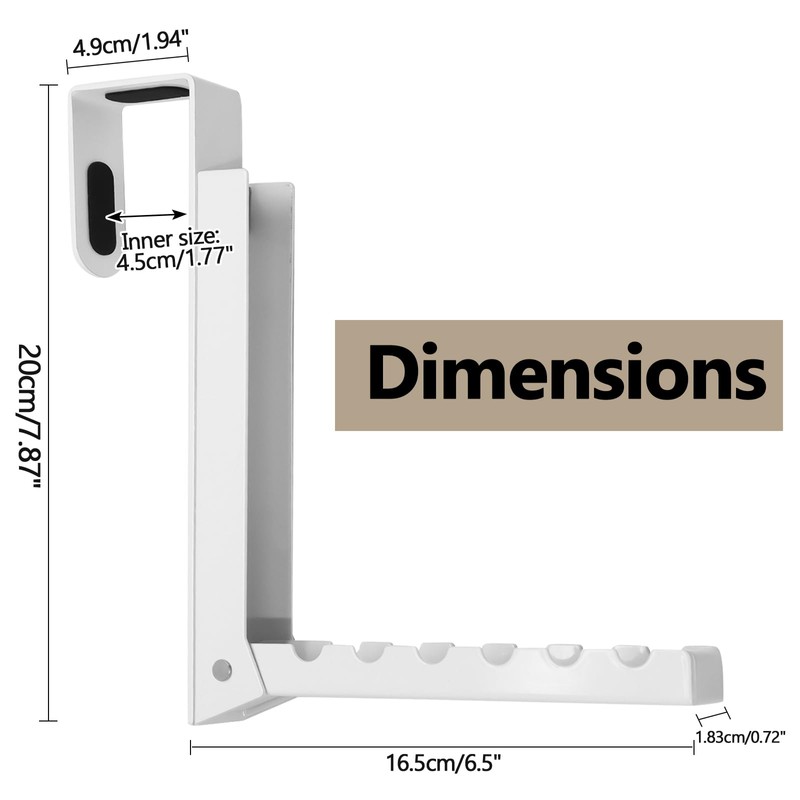 Uenhoy Foldable Over The Door Hanger Hooks for Clothes, Collapsible