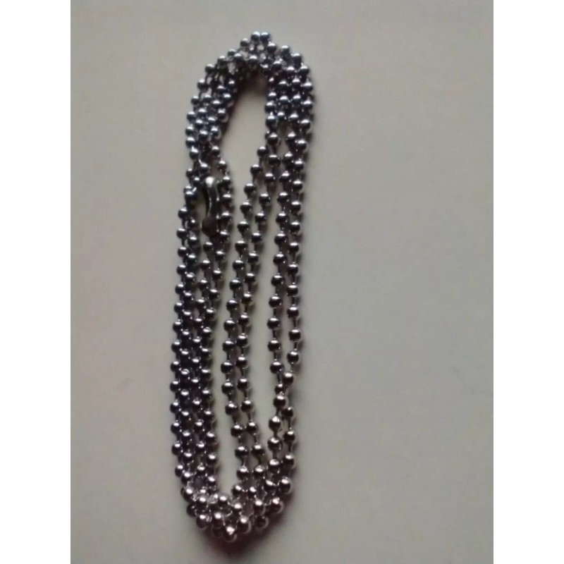 Silver Tone 24" Necklace Pull Chain
