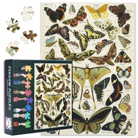 Butterflies Puzzle for Adults 1000 Pieces Insect Jigsaw Puzzles for Adults Butterfly Adult Puzzles 1000 Pieces Challenging Puzzle - Finished Size is 27.5 x 19.7