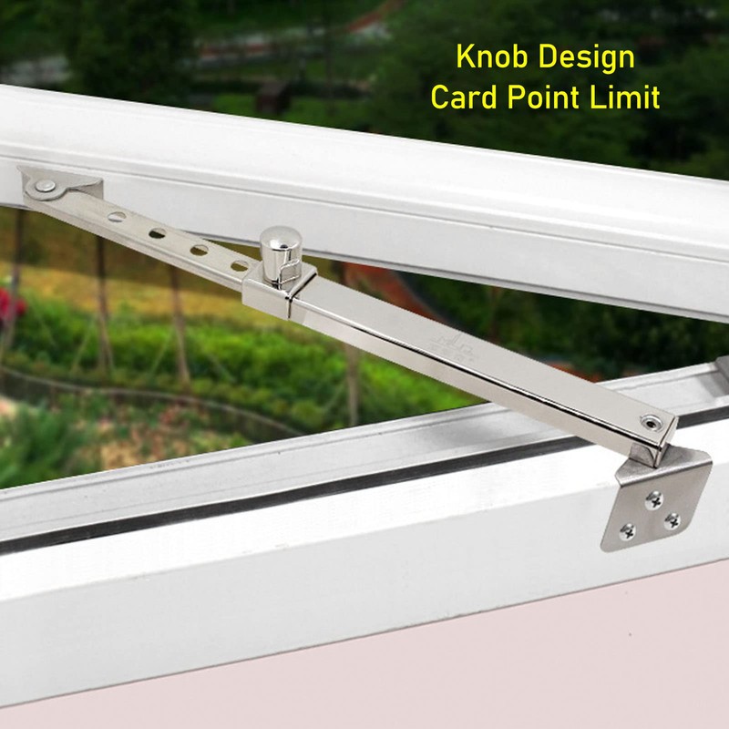 Casement Window Stay, Stainless Steel Security Window Latches Adjustable Telescoping