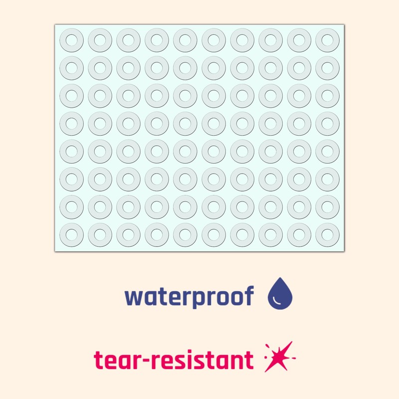 4000 Pieces - Clear Hole Punch Reinforcement Stickers, Paper Binder