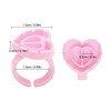 Studio Limited Eyelash Extension Glue Ring (100 PCS) Disposable Heart