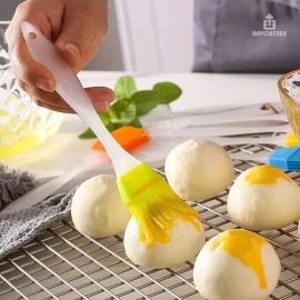 Importeek Espatula Miserable + Brocha Silicon Reposteria Cocina Pastel