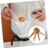 ULTECHNOVO 4pcs Wooden Coffee Measuring Spoon Beechwood Scoops for Coffee