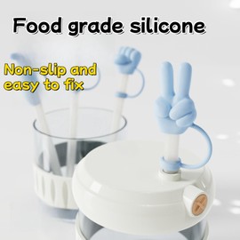 7 Pack Christmas Straw Covers, Silicone Straw Toppers For Outdoor Dust Suppression, Christmas Straw Cover Caps For Decompression As Toys, Leak-Proof Reusable Straw Tips Lids.