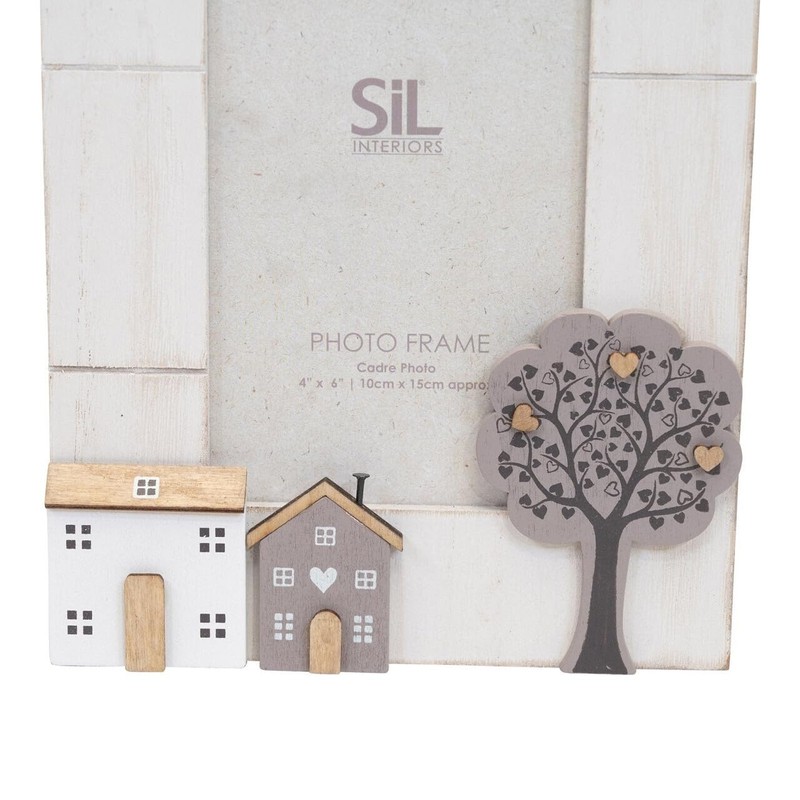 Wooden Houses Shabby Chic Single Photo Frame 4x6