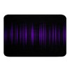 Feelyou Purple and Black 16"x24" 3D Printed Abstract Bath Mat