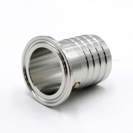 HFS(R) 1.5" Tri Clamp to 1.5" Hose Barbed Adapter Sanitary Hose Barb Pipe Fitting Stainless Steel 304