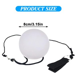 LED Poi Balls: 2 Piece Poi Ball Set, LED Glow Poi Balls with Rainbow Colours and Strobe Effect, Improved LED Poi for Beginners and Professionals, POI Juggling Balls with Adjustable Double Loop Lines