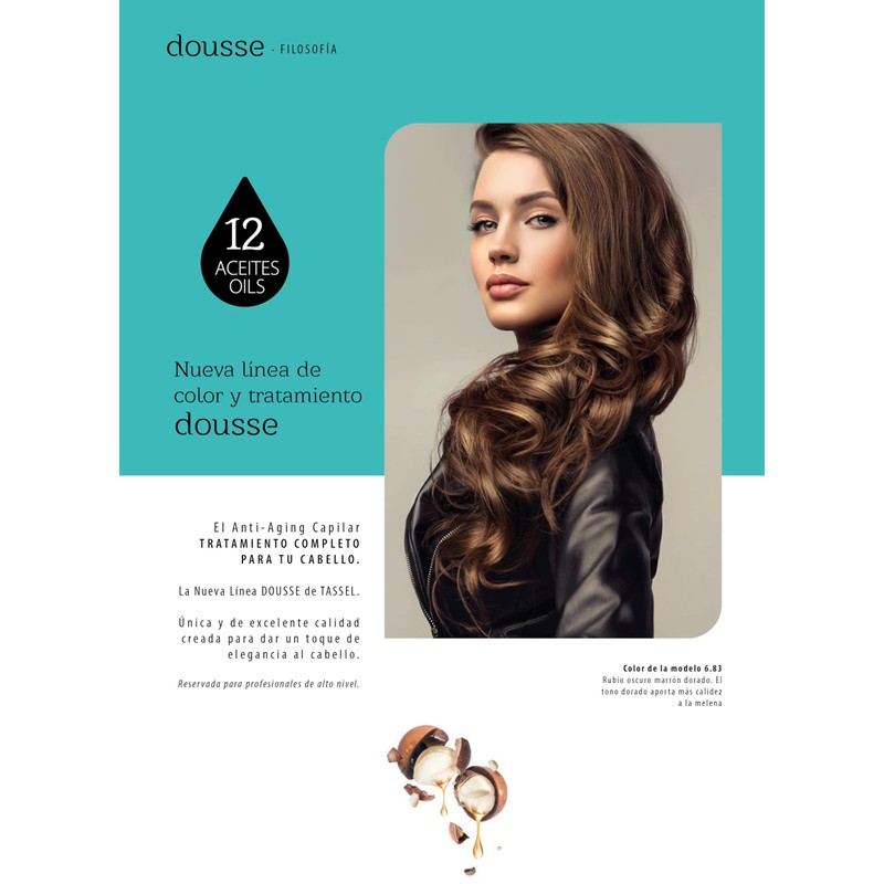 TASSEL DOUSSE Professional Hair Dye 12 Natural Oils for Women