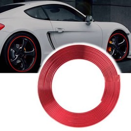 TOMMYFIELD Rim Sticker Wheel Sticker Car Motorcycle Rim Sticker Red