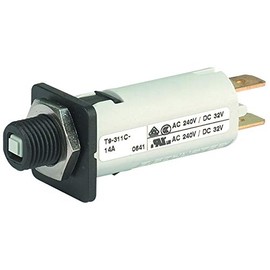 SCHURTER - T9-311C-10 - Thermal Circuit Breaker 10 A 48 VDC Panel 1 Pole 240 VAC T9-311 Series-6pack