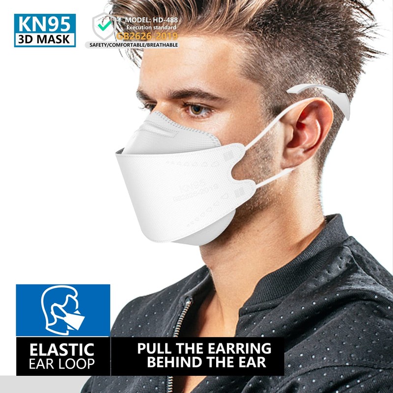 KIMARS KN95 Face Masks 50 Pack, Breathable Comfortable and Disposable