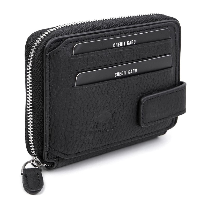 Solo Pelle Genuine Leather Wallet with Magnetic Closure - Space