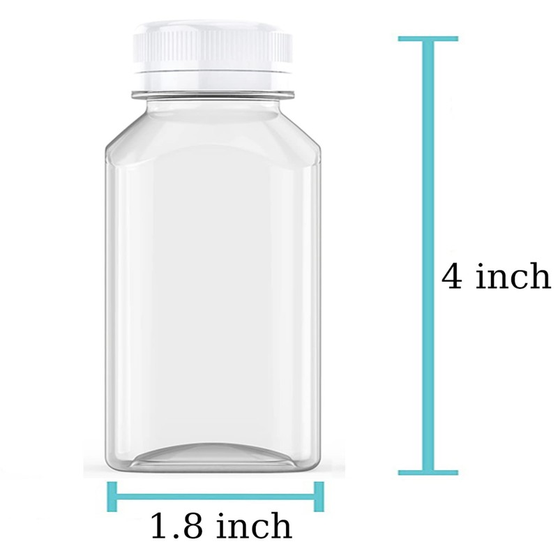 Axe Sickle 6 Pcs 4 Ounce Juice Bottles Plastic Milk