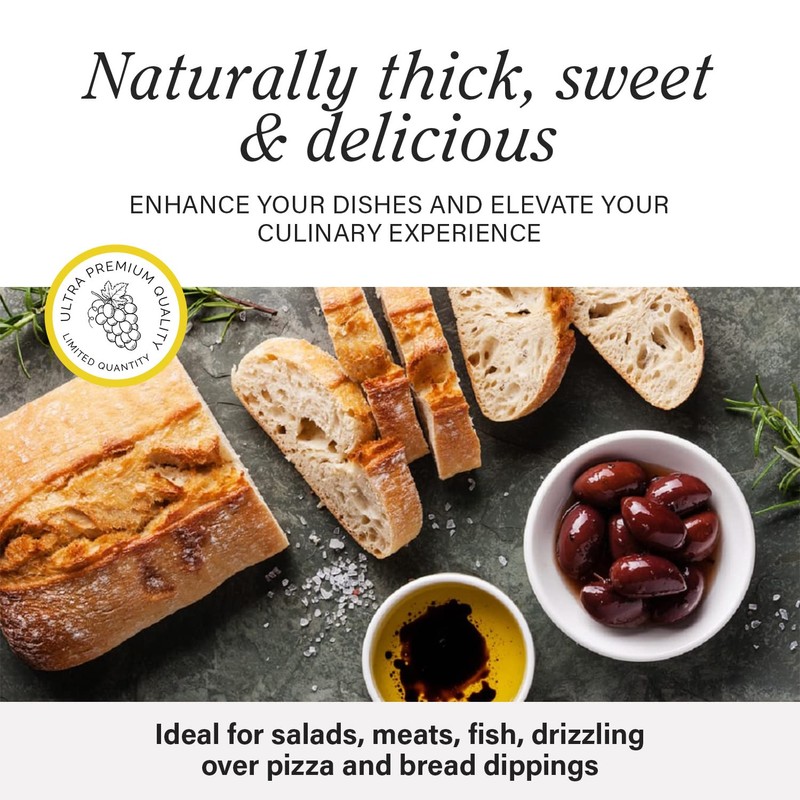 Kouzini Ultra Premium Garlic Balsamic Vinegar, Aged Balsamic Vinegars from