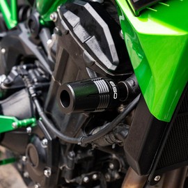 ZEXDDI Fit for Ka&wasaki Z650 RS Ninja650 Ninja 650 KRT Ninja 650L EX650 2017-2025 Motorcycle Frame Slider Crash Guard Engine Guard Z 650 Drop Protection (Black)