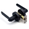Hardbase Hardware Door Knob with Key Indoor Bathroom Lever Handle