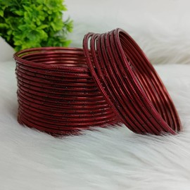 Efulgenz Indian Bangles Set Bollywood Plain Metal Bangle Bracelets Costume Jewelry for Women