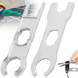 MC4 Connector Manual Spanner, Set of 2 Connectors, Dedicated Tool, Removal, Spanner Wrench, Zinc Alloy, Assembly Tool, Repairer, Beginner, Easy Work, DIY Connector, Power Generator, Solar Power