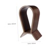 DOITOOL Gaming Headphones Stand Walnut Solid Wood Headset Rack Headset