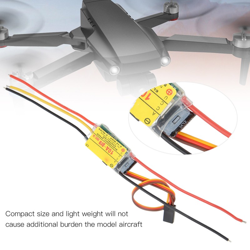 10A RC Brushless ESC Speed Control Low Power Consumption for
