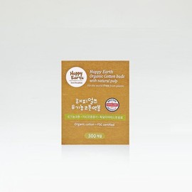 Happy Earth Organic Cotton Swabs / 해피얼쓰 유기농 코튼 면봉