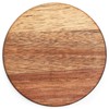 Acacia Wood Drink Coasters (Dark Brown, 8 Pack)