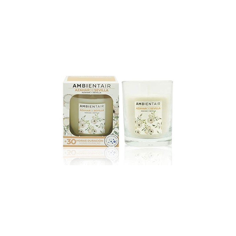 Ambientair VV001AZAA Vela Aromática 30hrs Aroma a Azahar, Blanco