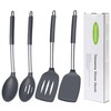 Silicone Spatula Spoon, 4 Pack Silicone Solid Turner Slotted Spatula