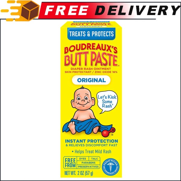 Boudreaux's Butt Paste Original Diaper Rash Cream, Ointment for Baby,