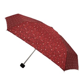 SMATI Mini Pocket Size - Folding Umbrella - windproof umbrella - Best Compact Travel (MAGRITTE RED)