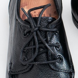 CCSOFTIME 2 Pairs Round Waxed Black Shoe Laces,120cm Dress Heavy Duty Boot Laces for Leather Oxford Brogues Derby Desert Formal Boots,2.5mm Thin Shoelaces for Women Men Kids,Black 120cm