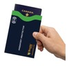 Boxiki Travel RFID Blocking Sleeves, Set with Color Coding, Navy
