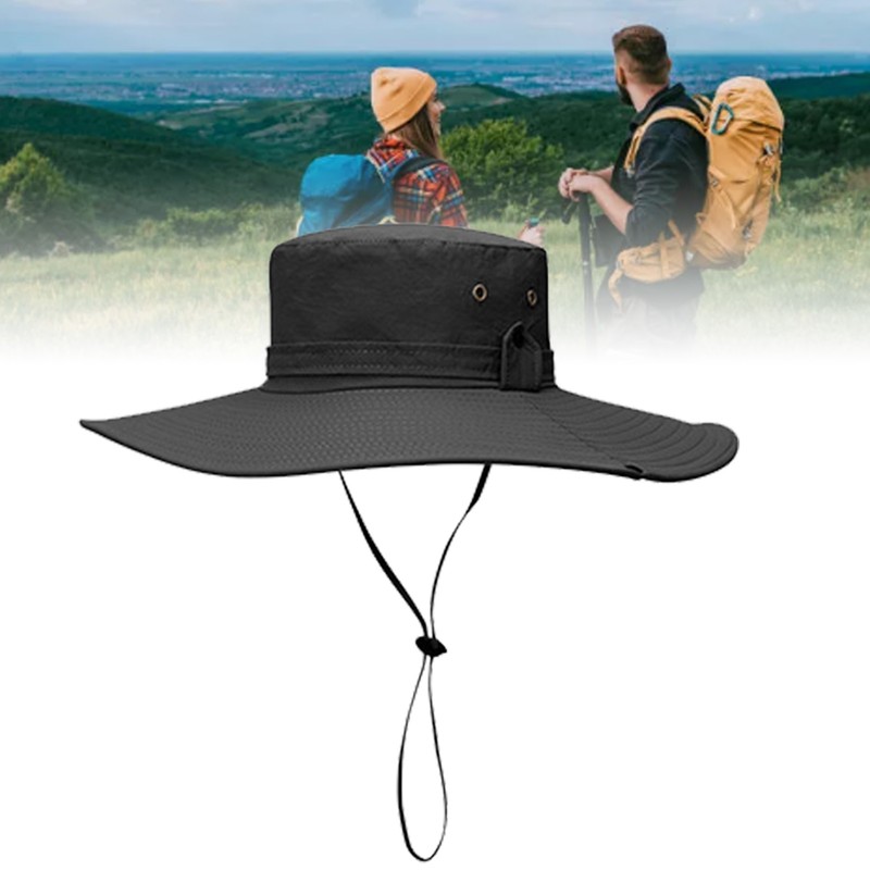 Bucket Hat Wide Brim UPF50+ Breathable Water Repellent with Adjustable