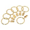 Metal Curtain Clip Rings 2 Inch Interior Diameter Set of