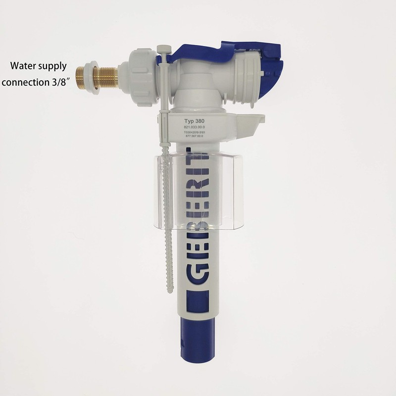 Geberit Impuls 380 Side Fill Valve 3/8" Toilet Cistern Brass