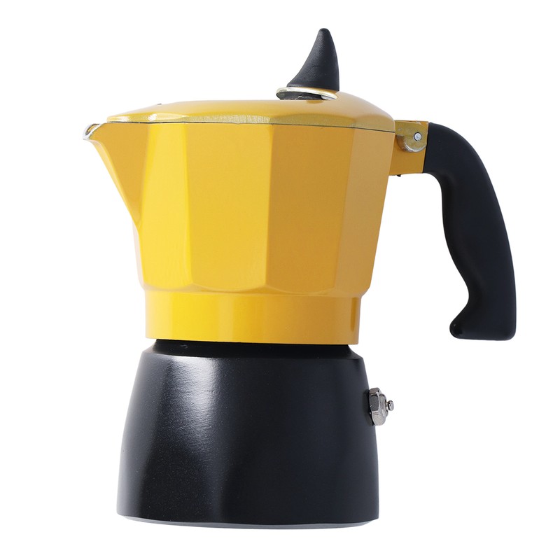 2 Cup 100ML Moka Coffee Pot Single Valve Aluminum Coffee