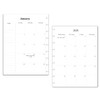2025 Monthly Planner Calendar Refills for 9 Disc Classic Planners,