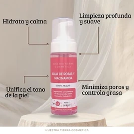 Espuma Micelar Agua De Rosas Y Niacinamida