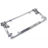 BLVD Tropical Palm Tree Chrome Polished License Plate Frame (2