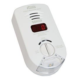 Kidde Carbon Monoxide Detector, Plug In Wall with 10-Year Battery Backup, Safety Light for Hearing Impaired or Deaf People, Digital LED Display