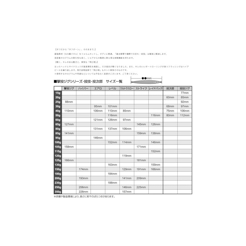 Owner GJ-65 Shooting Jig #58 Amberjack Zebra 2.2 oz (65