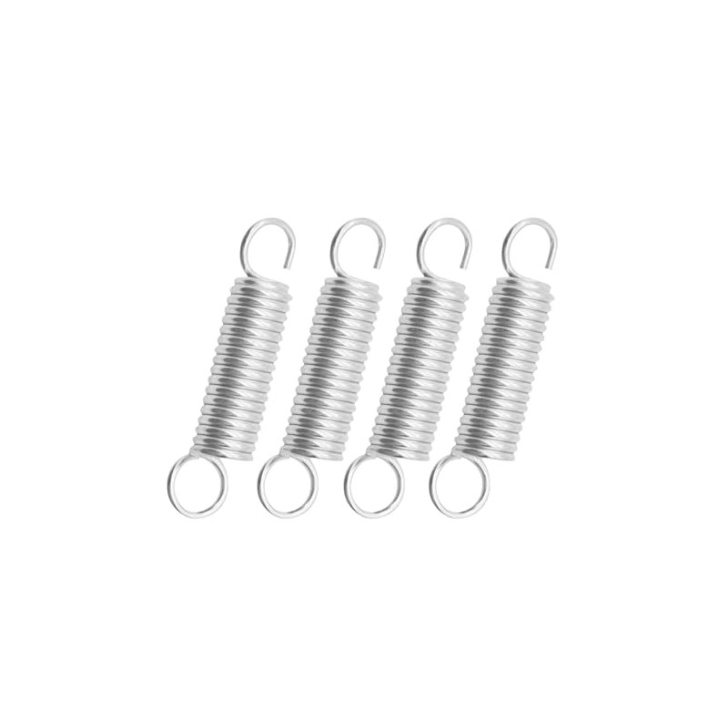 QUETTO Extension Springs, Stainless Steel, Dual Hook Ends, 4 Pieces
