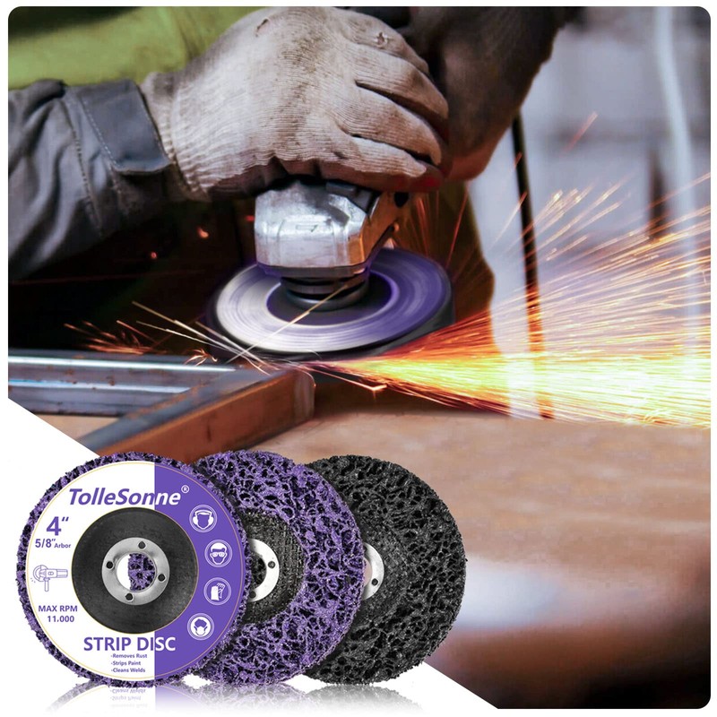 10 Pack Strip Discs 4 inch Quick Stripping Wheel Paint
