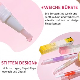 Virellay 8 Stück Moisturizer Cuticle Oil - Nagelöl Stift Set Für Rissigen Nägeln