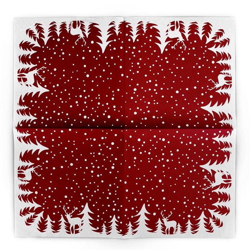 Sovie HORECA Napkin Marvin in Bordeaux | Linclass® Airlaid |