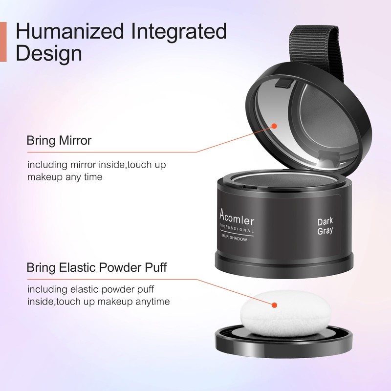 Acomler Instantly Root Cover Up Hairline Shadow Powder, Touch Up