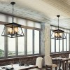 Ship From USA,4-Light Farmhouse Chandeliers for Dining Room Black(No Bulbs)Design